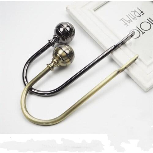 Alloy U Style Curtain Tie Back Metal Tieback Holders Wall Hooks Hanger Accessories Home Decor