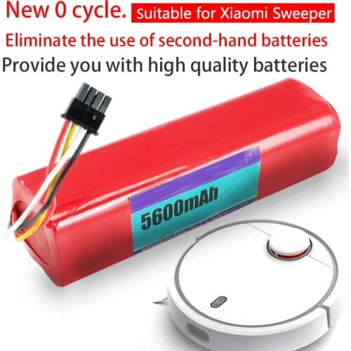 Original Robotic Vacuum Cleaner Replacement Battery for Xiaomi Robot Roborock S50 S51 S55 Accessory Spare Parts Li-ion Battery