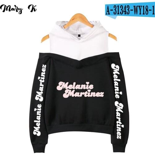Melanie Martinez K-12 Crop hoodies girl Sweatshirts Womens hooded Pullover Off-shoulder Simple And Beautiful Novelty