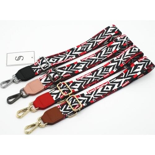 3.8cm Wide Bag Strap Women Fashion Belt Bag Canvas Woven Handles For Handbags Shoulder Cross Body Messenger Bag Belt KZ151359