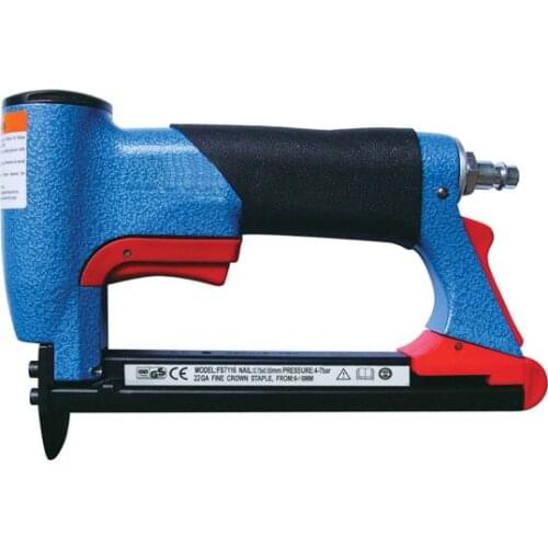 1/2 Inch Pneumatic Air Stapler Fine Furniture Stapler Tool Blue 4-16mm Woodworking