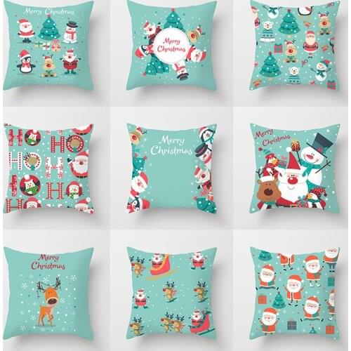 1pcs New Fashion Cartoon Christmas Pillow Creative Santa Claus Home Sofa Decoration Pillow For Kids Simple Christmas Gift