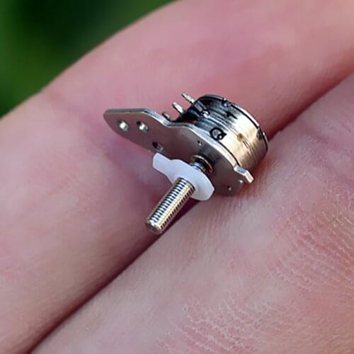 1pc diamater 7mm micro camera focus stepper motor with screw rod, 2 phase 4 wire camera lens adjustable stepping motor