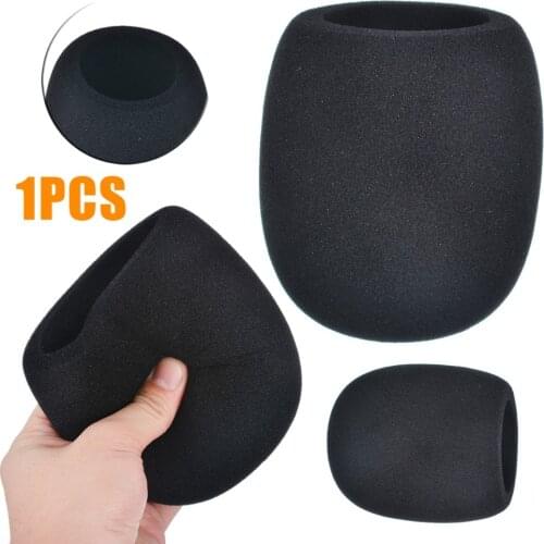 1pc Black Microphone Foam Sponge Windscreen Mic Cover For Condenser Microphones Windscreen Pop Filter Prevent spraying