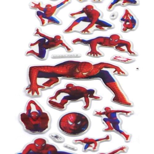 1Pcs Sell Red Insect Hero Sheets Cute Pet DIY Stickers Cartoon Children Stickers Toys PVC Scrapbook Gifts For Kids