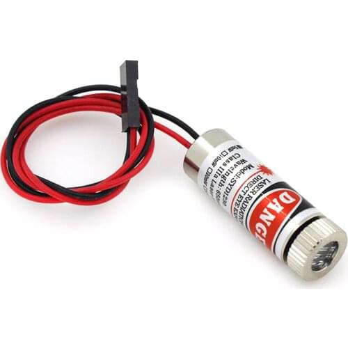 2pcs For Ciclop Scanner 3D Printer 12mm 5mw red line laser module MXD1230 point spot size adjustable emission head 3D0266