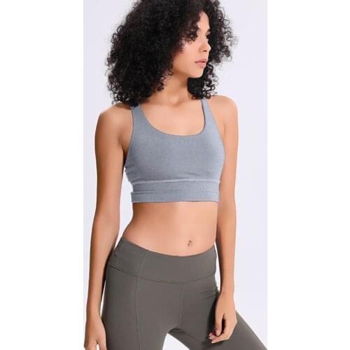 2021 Sports Bra Lady New Style Breathable Quick Dry Sports bra Bodybuilding Bras 4 Way Stretch Fabric Running Bras