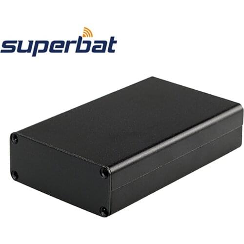 Superbat 3.15"*1.97"*0.79" Aluminum Junction Box Electronics Instrument Amplifier PCB Enclosure Case DIY 80*50*20mm Black Screws
