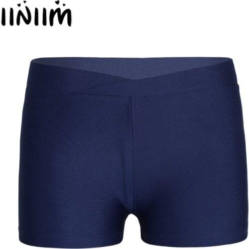 Kids Girls V-front Waistband Shorts Bottoms Ballet Dancewear Class for Sports Gymnastics Leotard Dance Ballerina Shorts Costumes