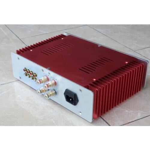 Double-sided heat dissipation / all aluminum power amplifier chassis / aluminum alloy shell / DIY 300*211*80