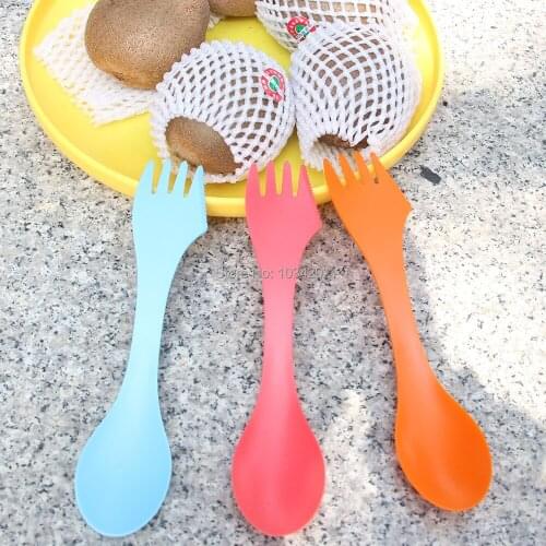 Spoon Fork Knife Camping Hiking Utensils Spork Combo Gadget Cutlery Travel 600PCS=100SET