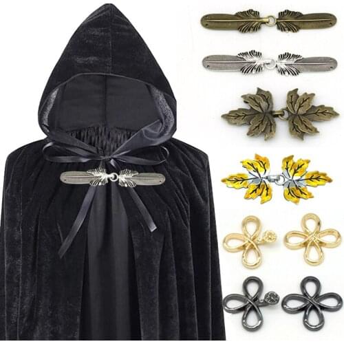 Fashion Vintage Cardigan Collar Clips Holder One Pair Sweater Decor Cape Cloak Clasps Fasteners Buckle Brooch Pin Women