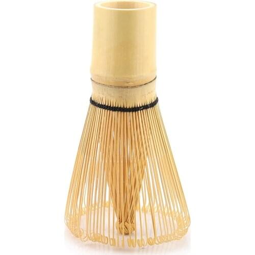 Natural Bamboo Tea Whisk Chasen Preparing Matcha Powder Brush Tool