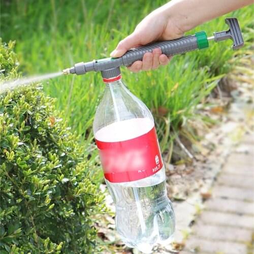 Pneumatic Trolley Gardening Spray Gun Beverage Bottle General Watering Sprayer Sprinkler Coke Bottle Watering Can Fitting Nozzle