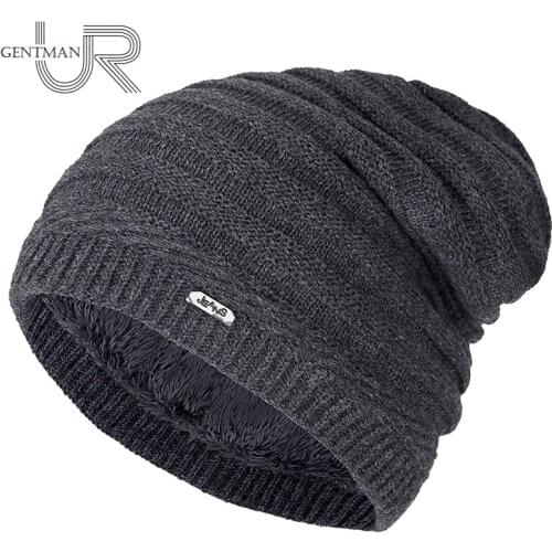New Casual Winter Hats For Men & Women Horizontal Stripe Design Fashion Warm Ski Beanie Wool And Cotton Blend Loose Knitted Hat