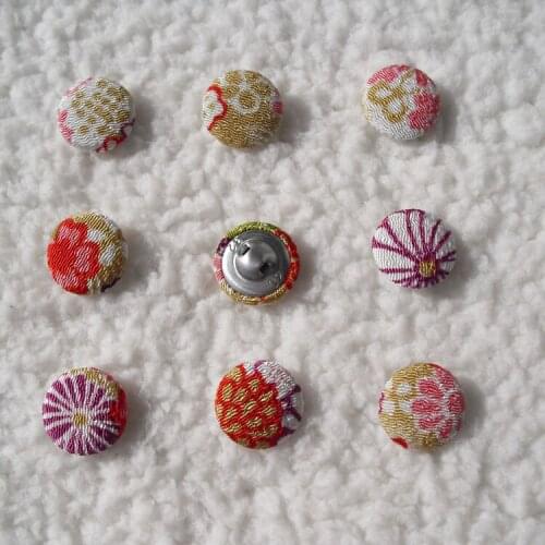 Free shipping fabric cover buttons made by hand diy series cloth covered buttons component with shank 20mm 2cm 50pcs/lot E105