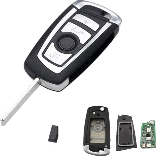 4 Buttons 433MHz Modified Flip Remote Key PCF7935AA ID44 Chip For BMW EWS System 3 5 7 Series E38 E39 E46 M5 X5 Z3 Z4 HU92 Blade