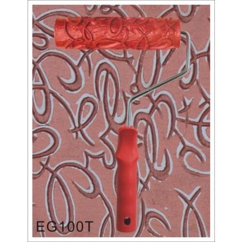 7" Rubber Roller Embossed Texture Pattern Paint Roller Home Decoration Paint Brush Background Wall Tool 7 Inch