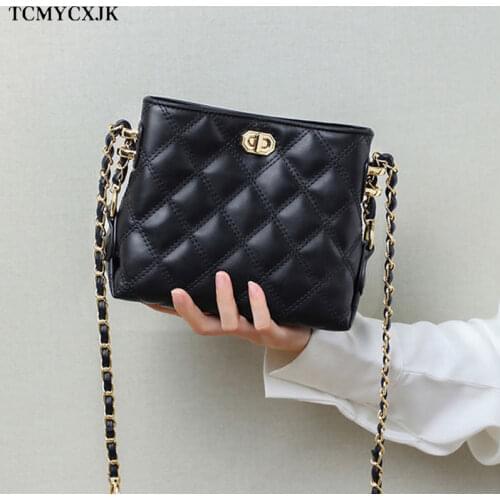 Luxury Designer Bag Women 2021 New Wild Western Fashion Messenger Chain Shoulder Bag Fashion Bucket Crossbody Bags For Women