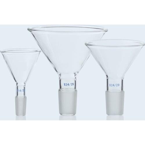 Funnel Short Stem Degree Angle Borosilicate 3.3 Glass Laboratory Chemistry Equipment