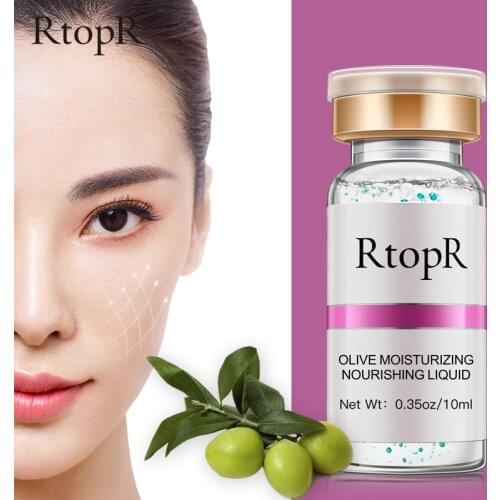 RtopR Olive Moisturizing Nourishing liquid Hyaluronic acid Face Serum Aloe Anti Winkles Whitening Shrink Pores Ance Treatment