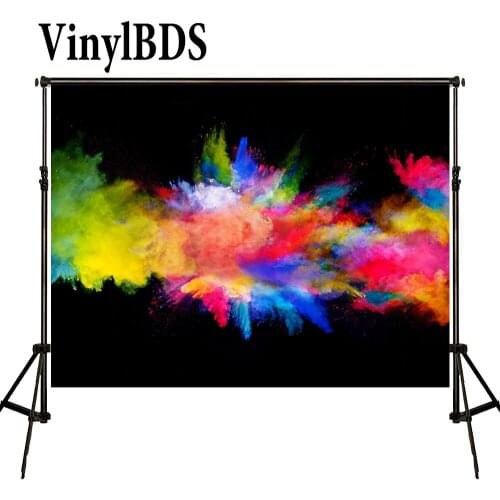 VinylBDS Background Abstract Colorful Backdrops Blcak Wall Backgrounds Kids Personality Photo for Children Photocall Shooting