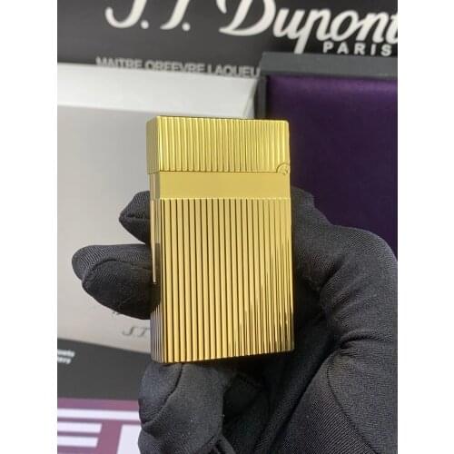 Handmade Pure Copper High Grade Gas Inflatable Lighter Loud Flint Grinding Wheel Brass DuPont Collect Mechine Business Gift