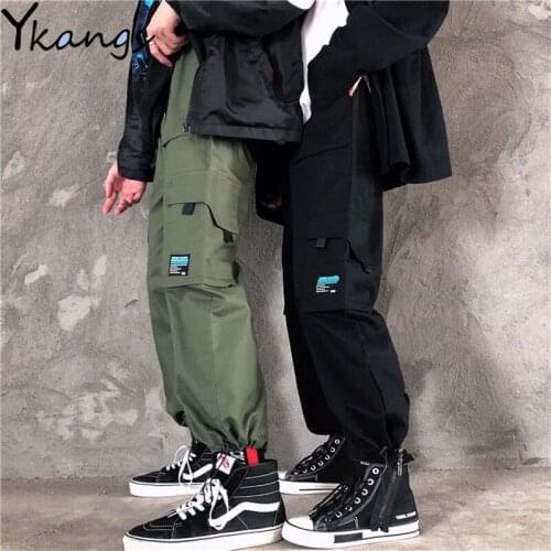 Baggy Pants Women Big Pockets Cargo Pants High Waist Loose Streetwear Pants Hip Hop Joggers Pants Tactical Trouser Korean Fashio