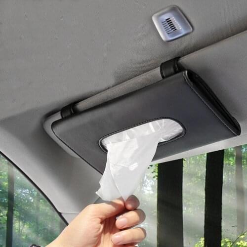 1 Pcs Car Tissue Box Towel Sets Car Sun Visor Tissue Box Holder Auto Interior Storage Decoration for BMW Car Accessories