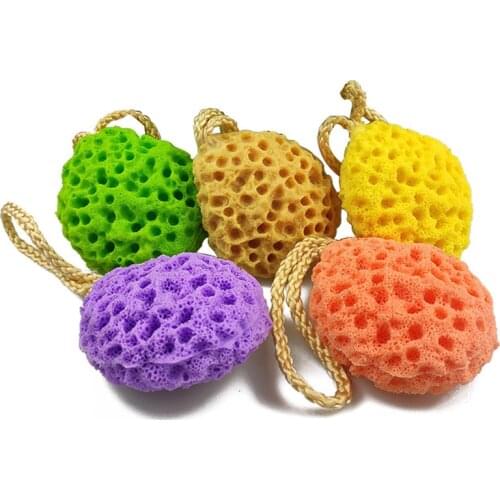 1pcs Water Droplet Honeycomb Soft Bath Ball Shower Bath Sponge Rub Wash Body Kids Adults Bath Brushes Bathroom Supplies