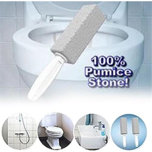 1PCS Portable Pumice Stone Water Toilet Bowl Cleaner Brush Wand Tile Sinks Bathtubs 360 Degrees Cleaning Tool