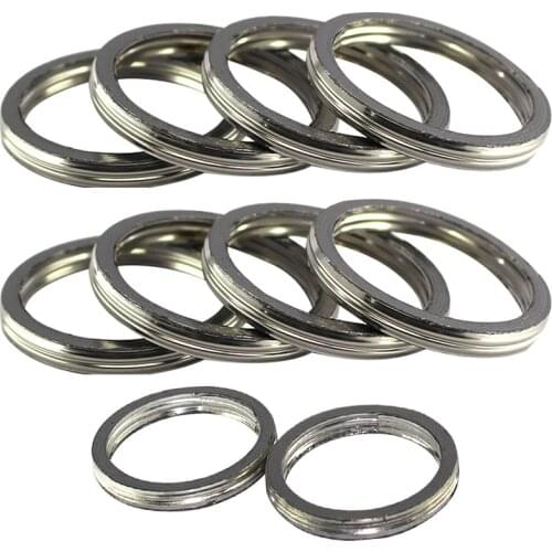 10PC Motorcycle Exhaust Pipe Holder Muffler Gasket For Suzuki RM85 RM85L 2002-2020 GSXR1100 GSX-R1100 1989-1992 GSX1100G 91-93