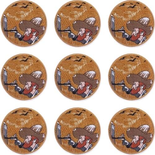 10Pcs/Set Van Gogh Oil Painting Embroidered Patch For Clothes Man DIY Embroidery Patches For Cloth Stripe For T-shirt Badges