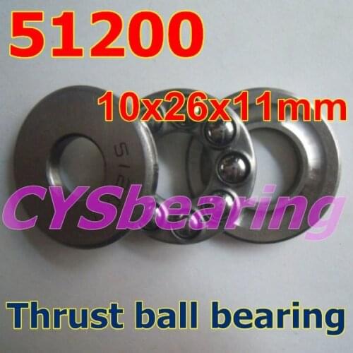 10X26X11 mm 51200 plane axial thrust ball bearing 10*26*11mm for 10mm shaft