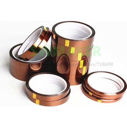 2pcs* High Temperature Polyimide Tape BGA 50/60/80/100/150/200mm x 33m RepRap 3D printer parts