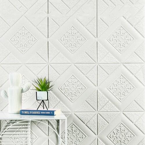 3D Self Adhesive Waterproof Wallpapers 70*70*0.7cm TV Background Brick Wall Sticker Living Room Bedroom Decorative Stickers