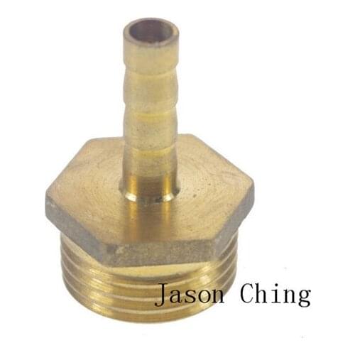 5pcs 1/2" BSPP Connection Male-6mm Barb Hose Brass Adapter Coupler Connector
