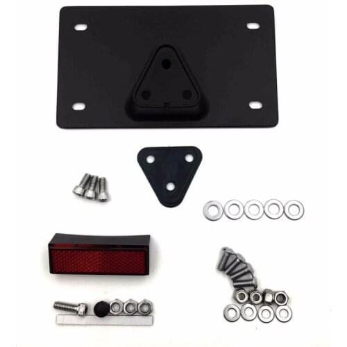 Aftermarket free shipping Black Layback License Plate Mounting Kit For Harley Davidson license plate up to 7-1/4" x 4-1/4" BLACK