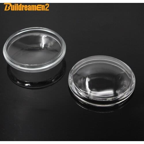 Buildreamen2 2 Pieces 90mm Round Auto Transparent Glass Lens Car Front Fog Light Cover For Dacia Duster Sandero Logan Solenza