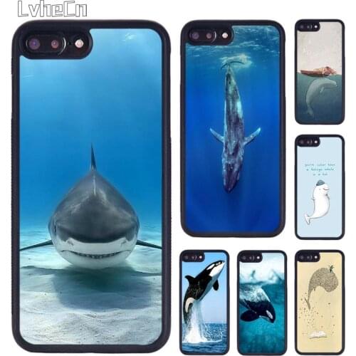 LvheCn Blue Whale Ocean Sea Incredible phone Case For iPhone 5 6S 7 8 Plus 11 12 Pro X XR XS Max Samsung galaxy S6 S7 S8 S9 S10