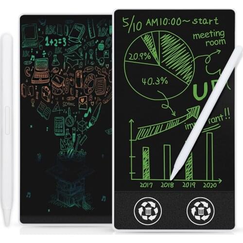 6.5 Inch Electronic Portable Full Screen Drawing Board Double-sided LCD Color Screen Memo Table with Built-in Strong Magnets