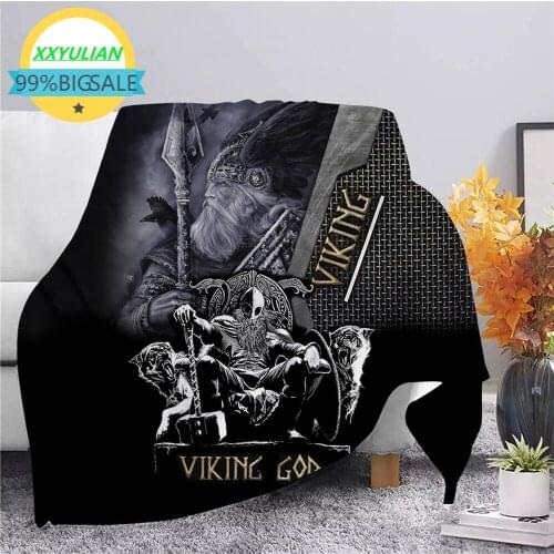 Viking Wrrior Fleece Blnket Wrm Bedroom Throw Blnket on Bed Sof Bedding Trvel Flnnel Blnkets for dult Kids Quilt