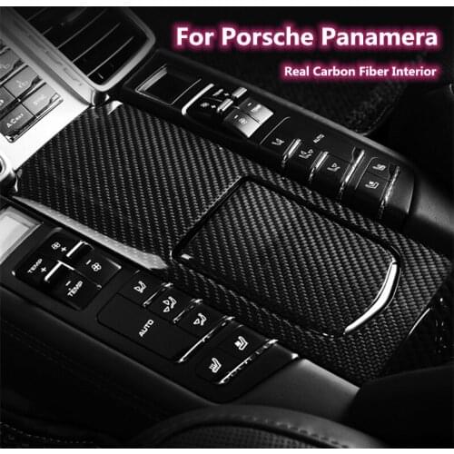 For Porsche 14-16 Panamera Real Carbon Fiber Interior Real Carbon Fiber Door Trim supercar-class real carbon fiber interior