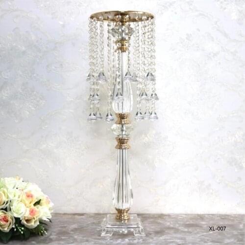 New golden acrylic flower stand wedding core aisle bridal party decoration 10 pieces/batch