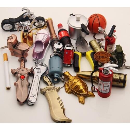 New quirky lighter creative personality inflatable cute mini wrench tiger pliers lighter Transport without gas