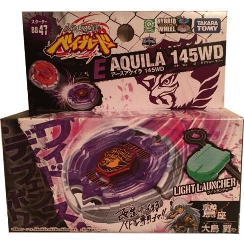 Genuine Tomy Japan Beyblade with Launcher BB47 EARTH EAGLE AQUILA 145WD Spinning Gyroscope Toys for Children Birthday Gifts
