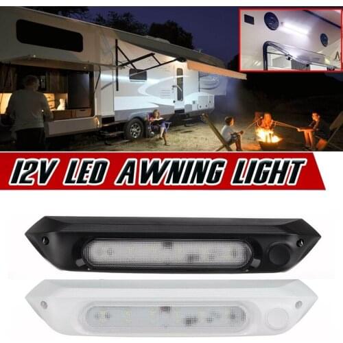 RV LED Awning Light 12-28V SMD 8W Waterproof Porch Lights Interior Wall Lamps for RV Camper Caravan Motorhome