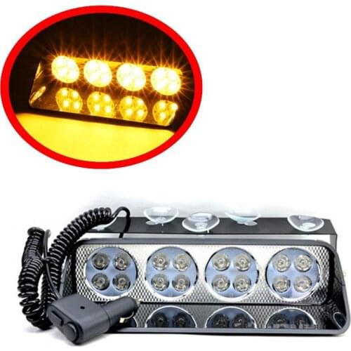 Super Bright Car strobe flashing light Police Fireman Emergency warning hazard driving flashlight Windshield beacon Caution lamp