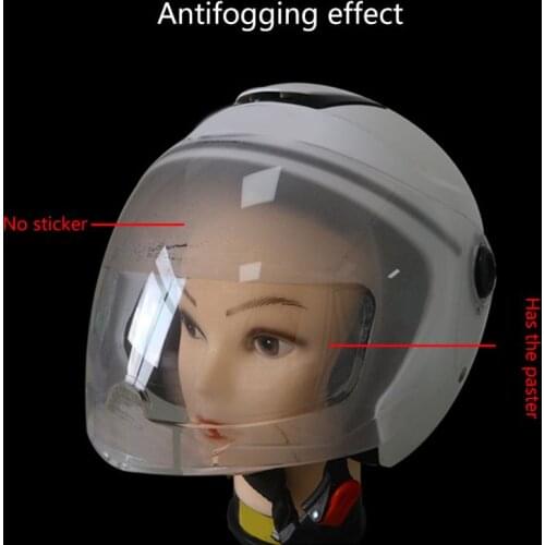 Universal Helmet Clear Anti-Fog Patch Film Motorcycle Helmet Lens Fog Resistant Films for Helmets