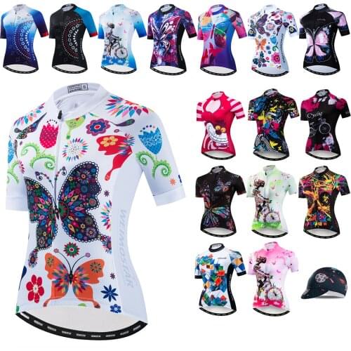 Bike Jerseys Women Sumemr Short Sleeve Cycling Clothing Shirts Ropa Ciclismo Bike Jerseys Top Maillot Bicycle Clothes wear